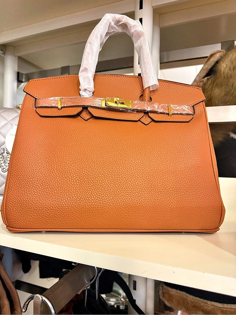 Structured Satchel in Brown Like New